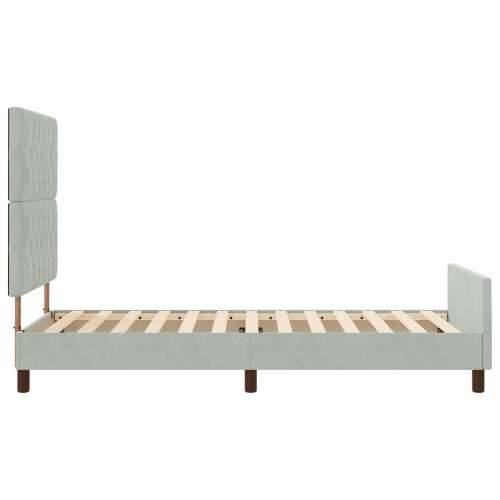 Okvir kreveta Svjetlosiva 100x200 cm Baršun Cijena