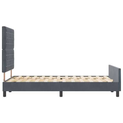 Krevet tamno sivi 120x190 cm baršun Cijena