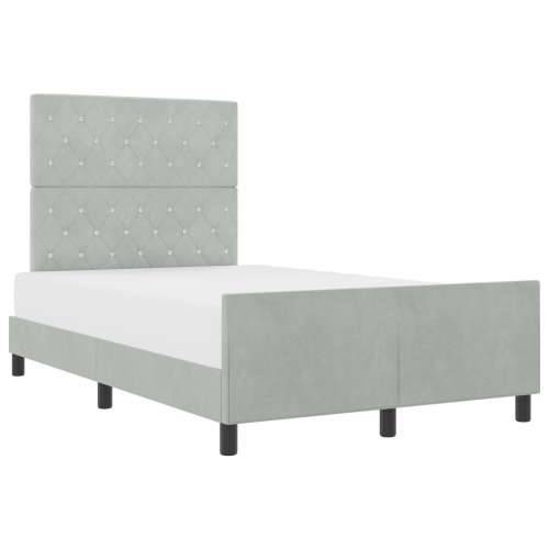 Krevet Sivi 120x200 cm Velvet Cijena