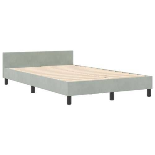 Krevet Sivi 120x200 cm Velvet Cijena