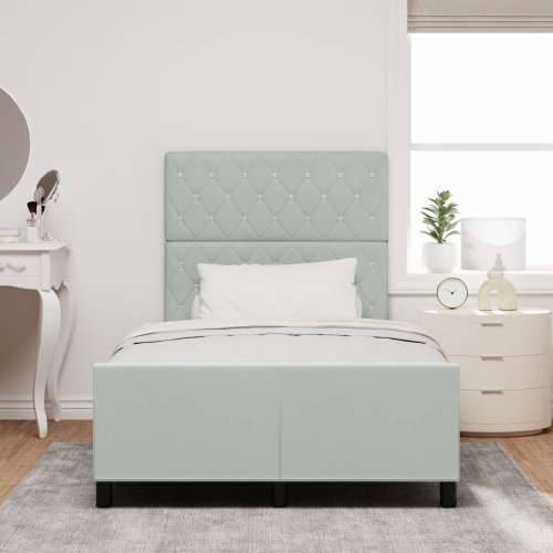 Krevet Sivi 120x200 cm Velvet Cijena