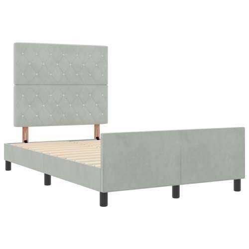 Krevet Sivi 120x200 cm Velvet Cijena