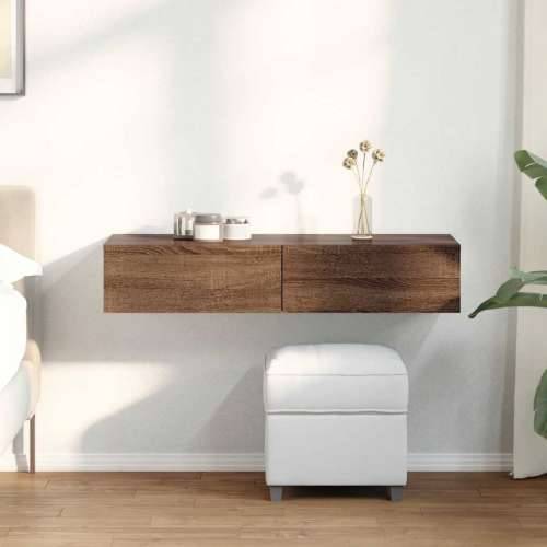 Zidna polica s ladicama smeđi hrast 100x36x19 cm - Smeđi hrast 100 x 36 x 19 cm 1 Cijena