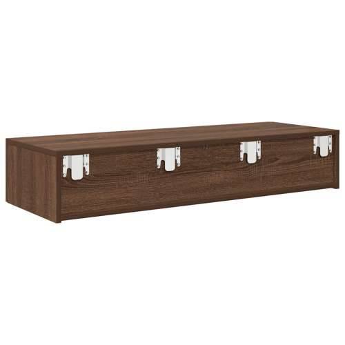 Zidna polica s ladicama smeđi hrast 100x36x19 cm - Smeđi hrast 100 x 36 x 19 cm 1 Cijena