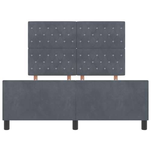 Krevet Tamno Sivi 140x190 cm Baršun Cijena