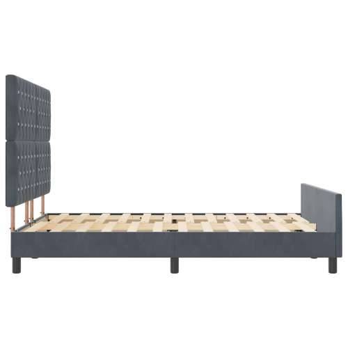 Krevet Tamno Sivi 140x190 cm Baršun Cijena