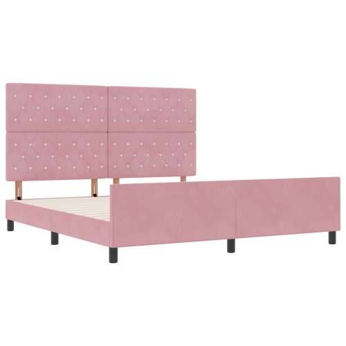 Krevet od baršuna ružičaste boje 180x200 cm Cijena