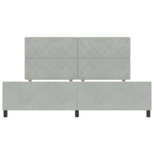 Krevet Sivi 200x200 cm Baršun Cijena