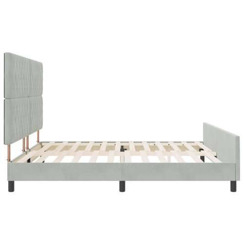 Krevet Sivi 200x200 cm Baršun Cijena