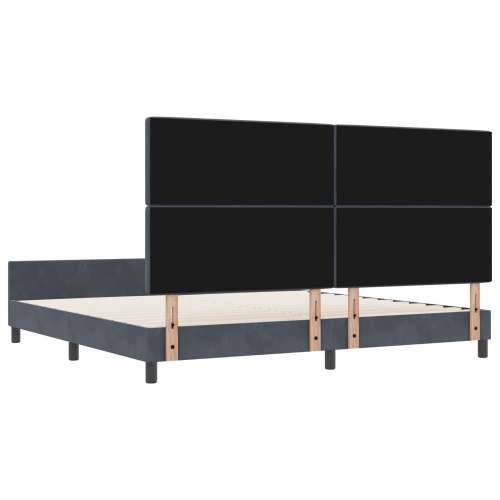 Krevet Tamno Sivi 200x200 cm Baršun Cijena