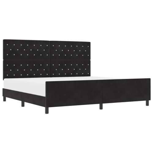 Krevet Black 200x200 cm Velvet Cijena