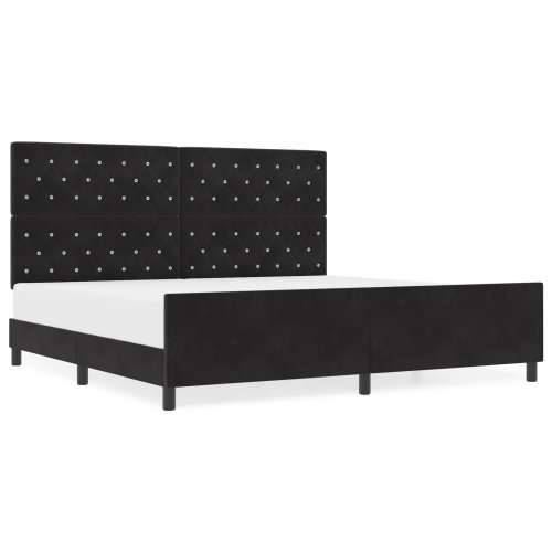 Krevet Black 200x200 cm Velvet Cijena