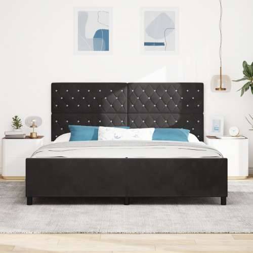 Krevet Black 200x200 cm Velvet Cijena