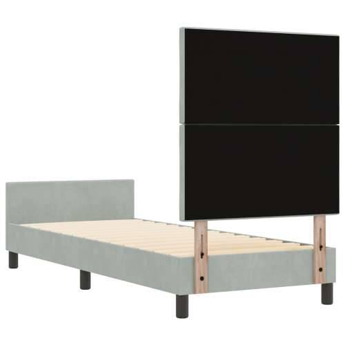Krevet Okvir Svjetlosiva 80x200 cm Baršun Cijena