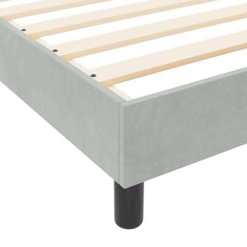 Krevet Okvir Svjetlosiva 80x200 cm Baršun Cijena