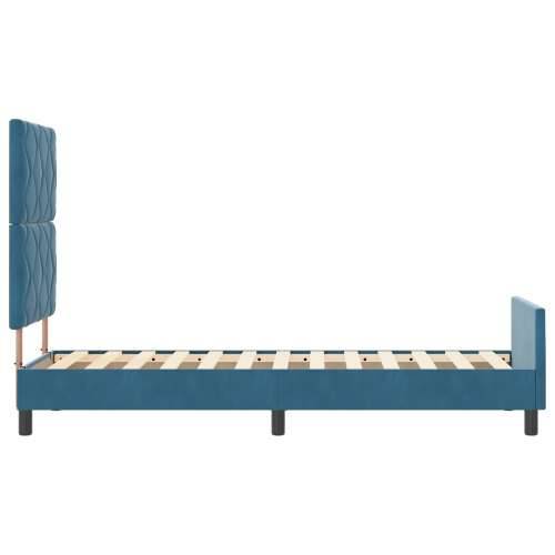 Tamnoplavi Baršunasti Krevet 80x200 cm Cijena
