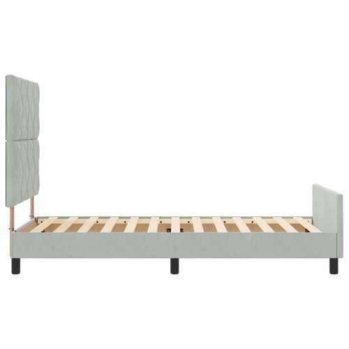 Krevetna Okvir Svjetlosiva 90x200 cm Baršun Cijena