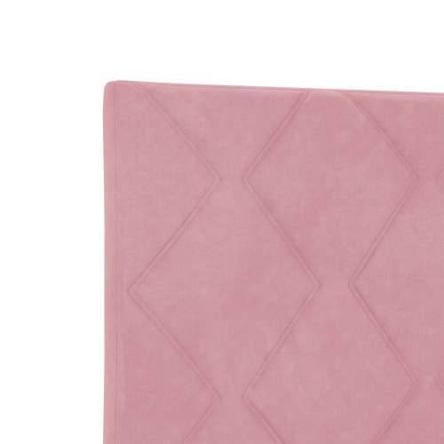 Krevet od pink baršuna 100x200 cm Cijena