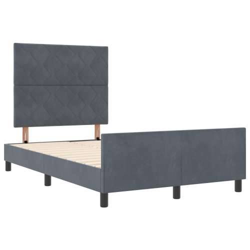 Krevet Tamno Siva 120x190 cm Baršun Cijena