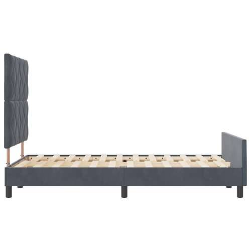 Krevet Tamno Siva 120x190 cm Baršun Cijena