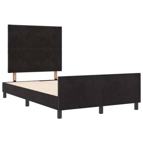 Krevet Rame Crno 120x190 cm Baršun Cijena