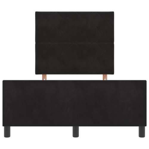Crni krevet s baršunom 120x200 cm Cijena