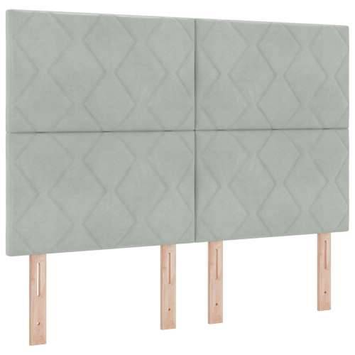 Krevet Okvir Svjetlosiva 140x190 cm Baršun Cijena