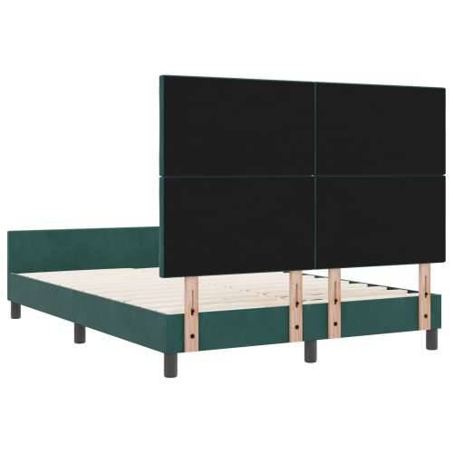 Krevet s okvirom Tamnozelena 140x190 cm Baršun Cijena