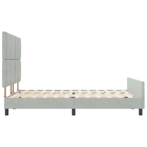 Krevet Okvir Svjetlosiva 160x200 cm Baršun Cijena