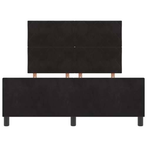 Crni Baršunasti Krevet 160x200 cm Cijena
