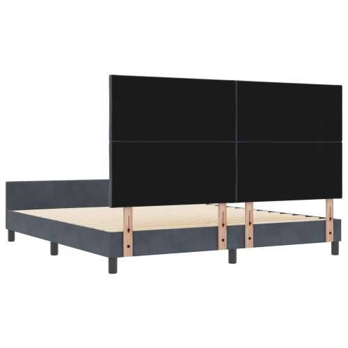 Krevetna okvira Tamno siva 180x200 cm Baršun Cijena