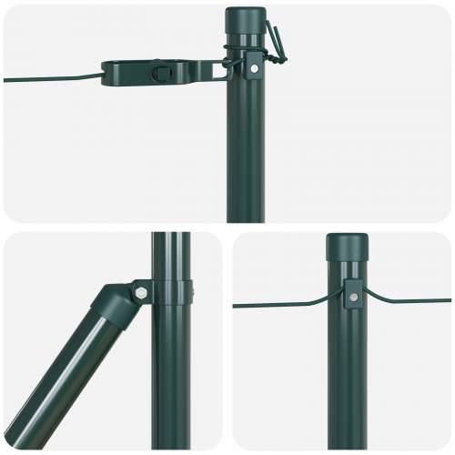Stupovi ograde 52 kom Zelena Ø32 mm 80 cm Galvanizirani čelik Cijena