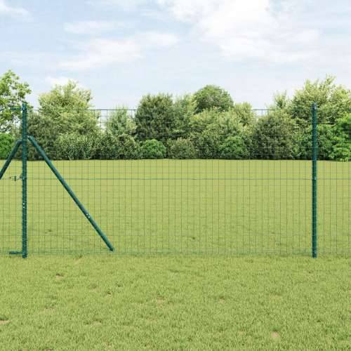 Stupovi ograde 26 kom Zelena Ø32 mm 150 cm Galvanizirani čelik Cijena