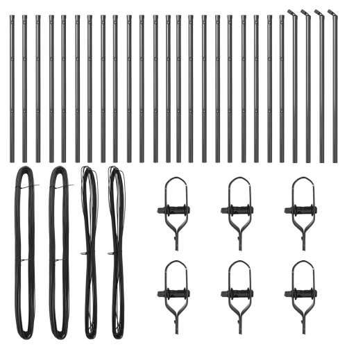 Stube za ogradu 26 koms Siva Ø32 mm 100 cm Galvanizirani čelik Cijena