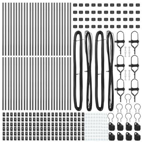 Stupovi ograde 52 kom Sivi Ø32 mm 100 cm Galvanizirani čelik Cijena