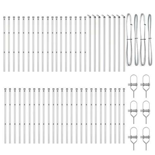 Stupovi ograde 52 kom Ø32 mm 80 cm Galvanizirani čelik Cijena