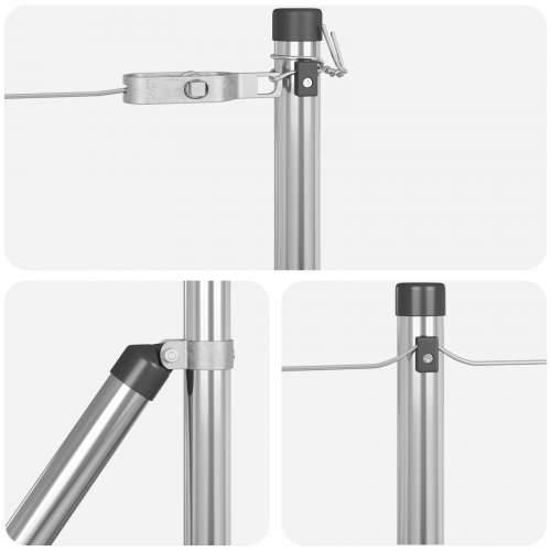 Stupovi ograde 26 kom Ø32 mm 100 cm Galvanizirani čelik Cijena