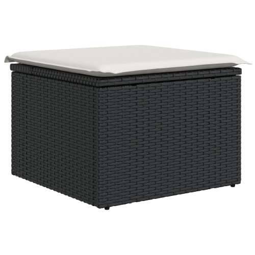 set od 6 vrtnih sofa s jastucima crni poli ratan akacija Cijena