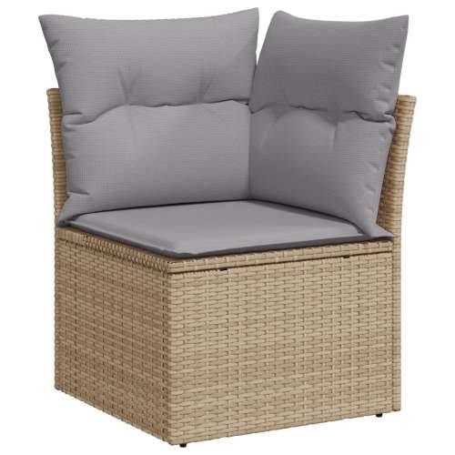 set od 7 komada vrtnih sofa s jastučićima Bež poli ratan akacija Cijena