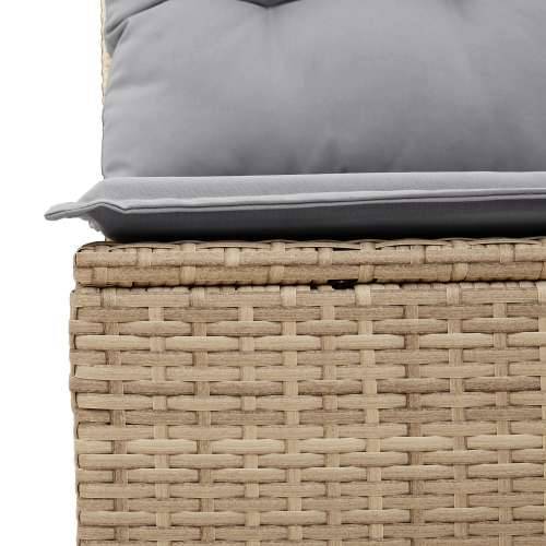set od 7 komada vrtnih sofa s jastučićima Bež poli ratan akacija Cijena