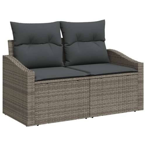 7-dijelni vrtni sofa set s jastučićima sivo poli ratan akacija Cijena