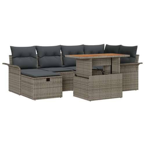 set vrtne garniture s jastučićima sivi poli ratan Cijena