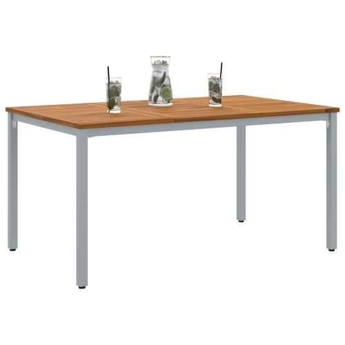 Stol za vrt 150x90x75 cm od čvrstog drva akacije i metala Cijena
