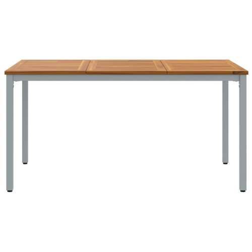 Stol za vrt 150x90x75 cm od čvrstog drva akacije i metala Cijena