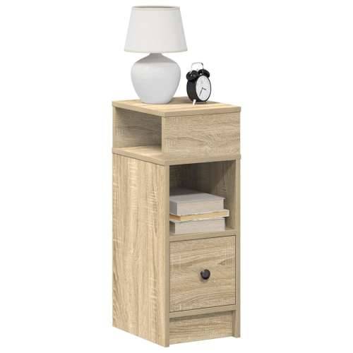 Noćni ormarić s ladicom sonoma hrast 25x31x66 cm - sonoma hrast 1 Cijena