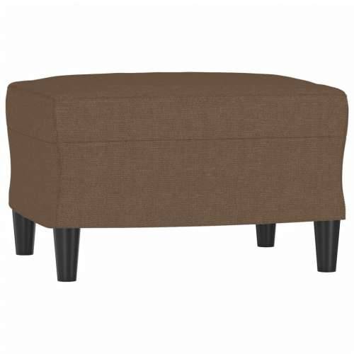 Fotelja s tabureom smeđa 60 cm od tkanine - Smeđa Cijena