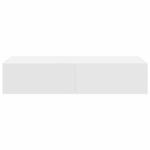 Zidna polica s ladicama bijela 80x33x17 cm izrađeno drvo - Bijela 80 x 33 x 17 cm 1 Cijena