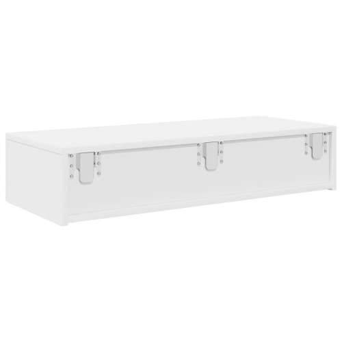 Zidna polica s ladicama bijela 80x33x17 cm izrađeno drvo - Bijela 80 x 33 x 17 cm 1 Cijena