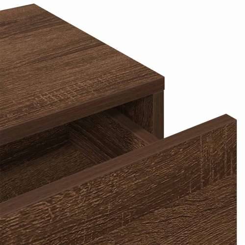 Zidna polica s ladicama smeđi hrast konstruirano drvo - Smeđi hrast 60 x 26.5 x 15 cm 1 Cijena