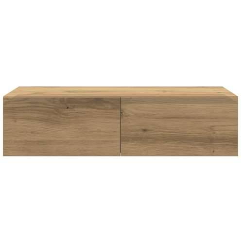 Zidna polica s ladicama umjetnički hrast izrađeno drvo - hrast artisan 60 x 26.5 x 15 cm 1 Cijena
